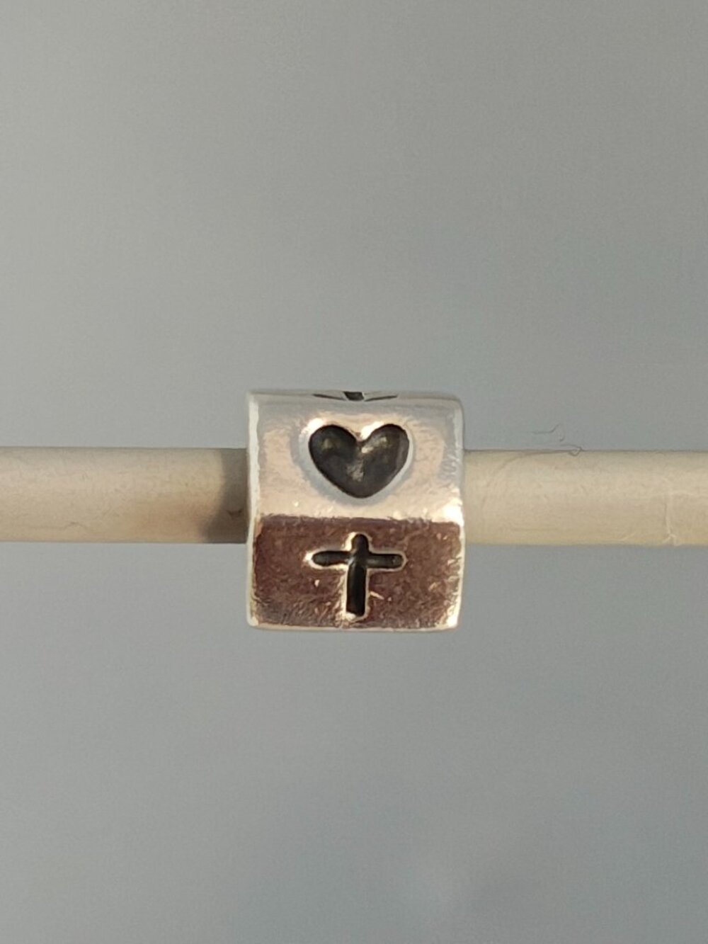 Authentic Pandora Faith Hope Love Charm 790119 Cross Anchor Heart